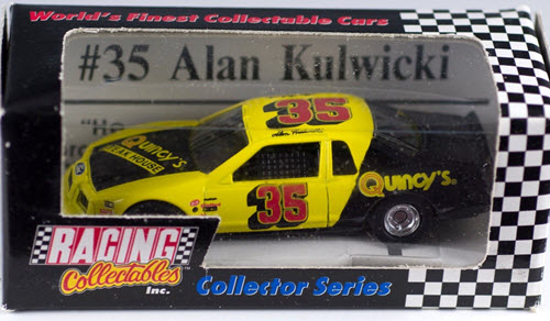 1992 Alan Kulwicki NASCAR Diecast 35 Quincys Steak House 1986 Ford CWC 1:64 Action RCCA Collector Series 1